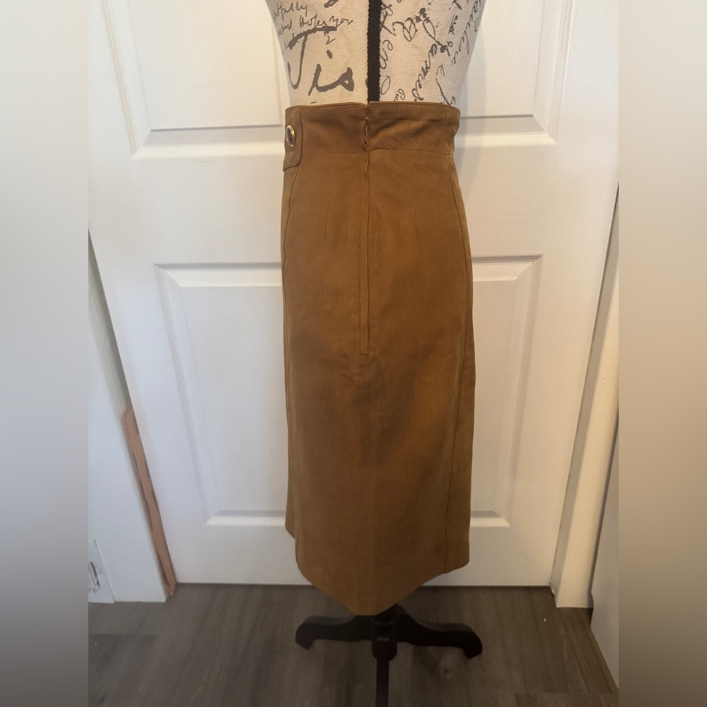 Vintage Loewe Suede Skirt 38 - Picture 3 of 10